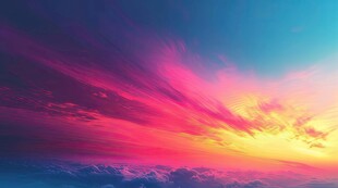 海面彩云彩霞风景