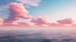 海面彩云彩霞风景