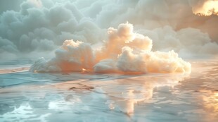 海面彩云彩霞风景