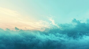 海面彩云彩霞风景