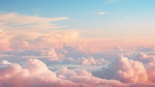 海面彩云彩霞风景