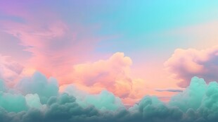 海面彩云彩霞风景