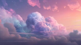 海面彩云彩霞风景