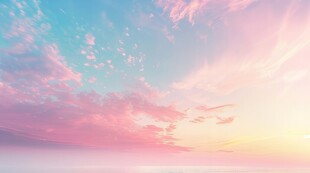 海面彩云彩霞风景