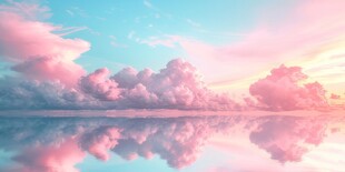 海面彩云彩霞风景