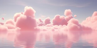 海面彩云彩霞风景