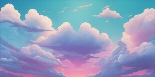 海面彩云彩霞风景