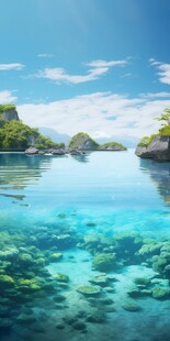 世外桃源海景隐秘海岛场景图