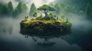 世外桃源海景隐秘海岛场景图