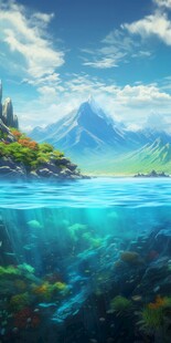 世外桃源海景隐秘海岛场景图