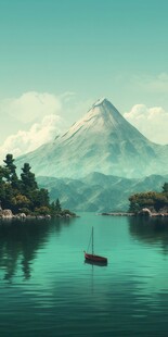 世外桃源海景隐秘海岛场景图