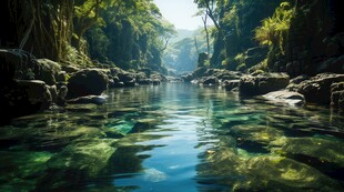 世外桃源海景隐秘海岛场景图