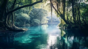 世外桃源海景隐秘海岛场景图