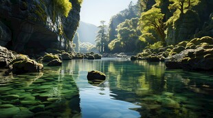 世外桃源海景隐秘海岛场景图