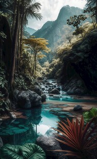 世外桃源海景隐秘海岛场景图