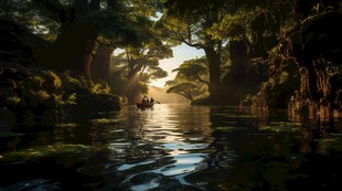 世外桃源海景隐秘海岛场景图