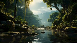 世外桃源海景隐秘海岛场景图