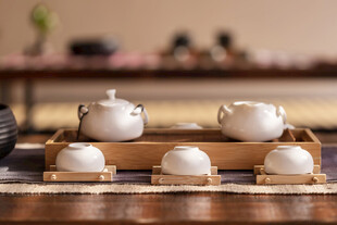 白瓷茶具套装