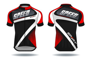 骑行服运动服矢量效果图