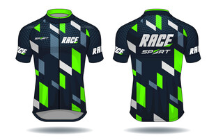 单车衣服骑行服运动服矢量效果图