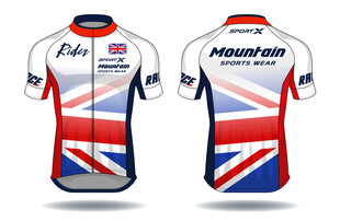 单车衣服骑行服运动服矢量效果图