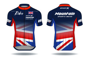 单车衣服骑行服运动服矢量效果图