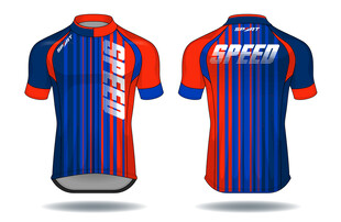 单车衣服骑行服运动服矢量效果图