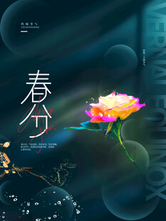 春分节气宣传海报展板