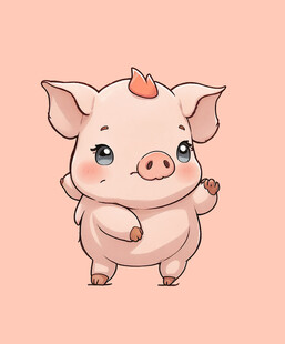 粉色小猪