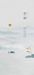 芒种节气宣传海报展板