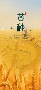 芒种节气宣传海报展板