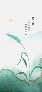 芒种节气宣传海报展板