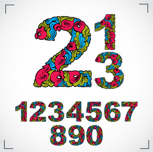 花卉的数字矢量素材