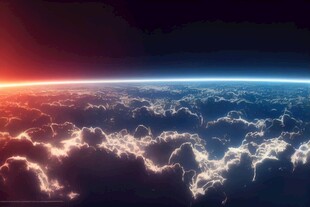 天空平流层大气层云层彩霞