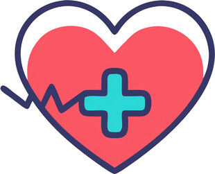 心脏救助医疗UI图标png免抠