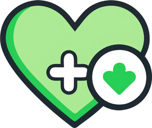 心脏救助医疗UI图标png免抠