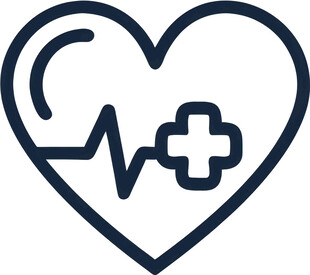 心脏救助医疗UI图标png免抠