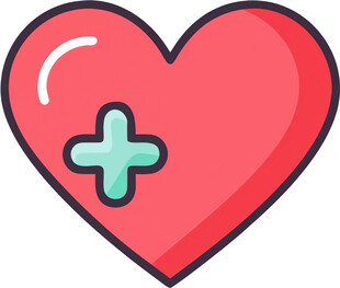 心脏救助医疗UI图标png免抠