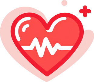 心脏救助医疗UI图标png免抠