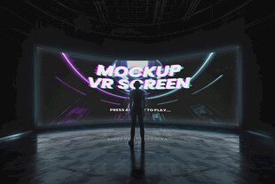 大屏幕贴图样机