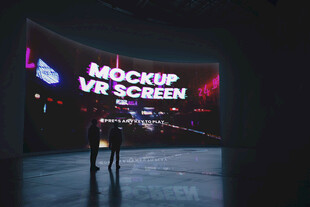 大屏幕场景贴图样机