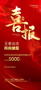喜报海报