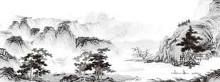 水墨山水画