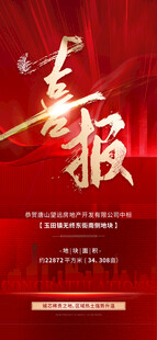 地产热销喜报海报