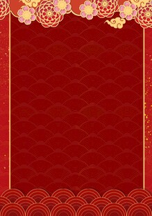 红色背景海报展板图片