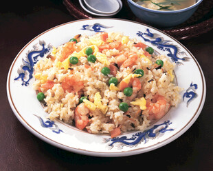 虾仁炒米