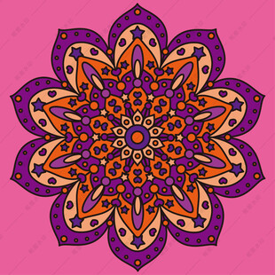 曼陀罗花纹