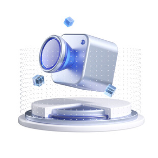 安全云立体图标