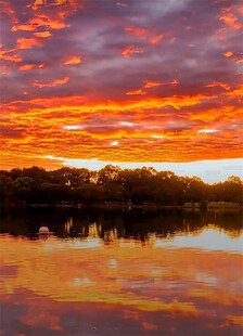 澳大利亚珀斯海滨火烧云