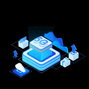 互联网立体图标